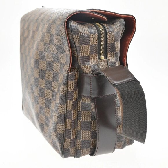LOUIS VUITTON Naviglio Shoulder Bag Damier Ebene Leather Brown N45255 86EF009 - Picture 2 of 16